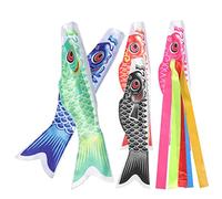 COLLBATH 1Set Bandiera Giapponese Koinobori Carpa in Stoffa per Decorazioni da Appendere in Ristoranti Sushi Giardini Streamer Pesce Tradizionale Giapponese
