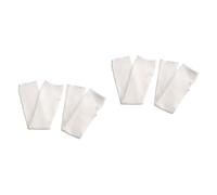 COLLBATH 2 Paia Di Comodi Scaldabraccia in Maglia Di Cotone Con Polsini E Protezione Per Avambracci Per Ciclismo Corsa E Guida Bianchi