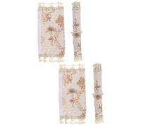 COLLBATH 2 Paia guanti da frigorifero bottoni spilla della camicia bottoni d'argento kit accessori frigorifero accessori per frigorifero congelatore copertura della maniglia del frigorifero