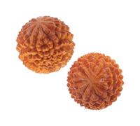 COLLBATH 2 palline per massaggio delle mani a forma di durian in fascia e riccio per rilassamento muscolare mirato, massaggio a punti trigger e terapia delle mani, ideali per la casa e in viaggio
