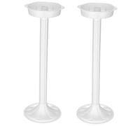 COLLBATH 2 Pezzi Colonna Romana Decorativa Bianca in Plastico