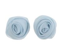 COLLBATH 2 pezzi Copribottoni per gemelli: Copribottoni per gemelli a forma di fiore, Fermagli decorativi per, Decorazione per abbigliamento per donne e uomini, colore azzurro