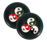 COLLBATH 2 Pezzi Di Palle Da Massaggio Cinesi Per Fitness Da 47 Mm in Metallo Per Massaggio Sonoro Allenamento Delle Per La Salute Delle