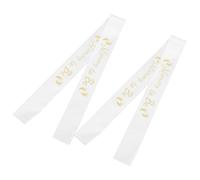 COLLBATH 2 Pezzi Fascia Maternity Sash in Raso Bianco con Scritta Dorata Mummy To Be Set per Shower e Decorazioni Nascita Accessorio Elegante per Mamme in Attesa Comfort Leggero e