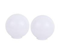 COLLBATH 2 pezzi Lampada Paralume Acrilico Sfera Rotonda Copertura Lampada per Esterni Paralume Pendente Semplice e Decorativo per Applique Parete e Lampioncini Giardino