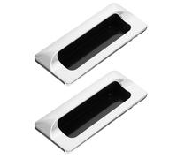 COLLBATH 2 Pezzi Maniglia Incassata in Lega di Zinco Cromata per Armadio Design Elegante e Resistente per Mobili Cucina e Porte Interne