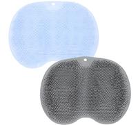COLLBATH 2 Pezzi Scrubber Piedi Doccia Cuscinetti Massaggianti Detergente Spazzola Base Antiscivolo Sicurezza Famiglia Circolazione Sanguigna Gambe Salute Esfolia