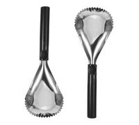 COLLBATH 2 Pezzi Spelucchino e Spelucchino Acciaio per e Frutta Manuale Separatore per Anguria e Verdure Design Nero per Cucina e Festività Autunnali