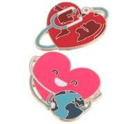 COLLBATH 2 Pezzi Stylish Enamel Metal Badge For Medical Staff Uniforms Environmental Awareness And Compassion