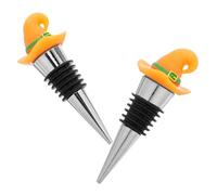 COLLBATH 2 Pezzi Tappi per Vino Forma Cappello da Strega Riutilizzabile per Bottiglie in Sigillanti e Ermetici Conserva e Aroma per Feste Halloween