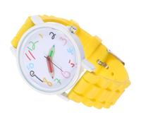 COLLBATH 2 Pz orologio quarzo per bambini orologio da cartone animato per bambini orologio dei cartoni animati matite per bambini the studying hours watch guardare per i bambini Yellow