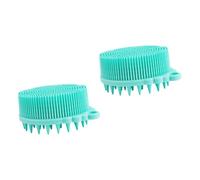 COLLBATH 2 Pz spazzola tattile sensoriale testa infantile spazzole per per bambini scrub cuoio capelluto pennello in silicone per bambini spazzola per il bagnetto Gel di silice