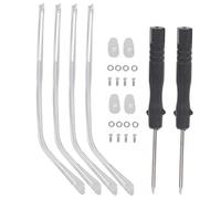 COLLBATH 2 Set Di Aste Per Occhiali Gambe Di Ricambio in Metallo Per Aste Per Occhiali Design Aerodinamico Comfort Massimo Durante L'uso