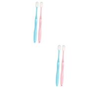COLLBATH 2 Set Spazzolino Per Super Morbido Per Adulti A Testa Piccola Spazzolino Ultra Fine Per La Della Maternità Da Diecimila Piccolo Pulizia Orale Blue 2 Pezzi*2