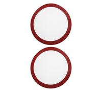 COLLBATH 2 tappetini per friggitrice ad aria: fodera riutilizzabile per torte - forniture per la cottura di biscotti per teglia da forno - inserti per friggitrice ad aria da 23 cm, accessori per forno