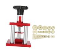 COLLBATH 20 Pezzi Strumento per Chiusura della Cassa Orologio in Acciaio Pressa per Cassa Posteriore con Matrici di Diverse Dimensioni per Riparazione degli Orologi