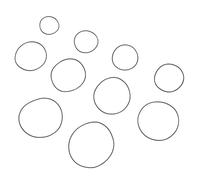 COLLBATH 200pezzi Gaskets Gomma Impermeabili Per Orologi Per Accessori Facili Installare e Compatibili La Maggior Parte Orologi