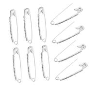 COLLBATH 26 Pezzi Spilla Di Strass Ciondolo Spilla Da Balia Spille Per Vestiti Decorative Ciondoli Per Calzini Clip Del Vestito Spilla Di Cristallo Clip Di Scialle Argento Filo Di Acciaio