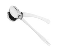 COLLBATH 2pezzi Cucchiaio Curvo e Forchetta Per Alimentazione Degli Anziani Utensili Da Cucina Adattabili Per Disabili Set Per Alimentazione Per Casa e Viaggio