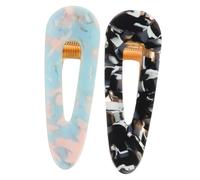 COLLBATH 2pezzi Fermagli Per Capelli Semplici Accessori Per Capelli Resistenti Adatte Quasi Tutti Gli Outfit Colori e Acconciature Per Ragazze e Donne Sottili Ricci o Lisci