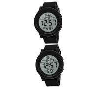 COLLBATH 2pezzi Led Per e Cronometro Countdown e Allarme Cinturino Inossidabile Per Attività All e Fitness