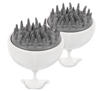 COLLBATH 2pezzi Massaggiatore Per Capelluto Spazzola Per Shampoo Accessori Per Massaggio Rimozione Cellule Morte e Relax Per Adulti