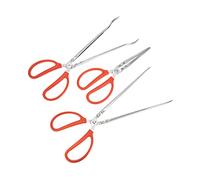 COLLBATH 3 Pezzi Pinze per Eel e Crostacei Acciaio Inossidabile Teste e Curva Strumento Professionale per Granchi Eel e Rifiuti Antiscivolo e Leggero