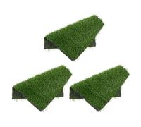 COLLBATH 3 Pezzi Tappetini Finti Prato per Nido Galline Cuscini Lavabili per Gabbie Antiscivolo e Durevoli per Uova Protette e Comfort Galline