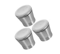 COLLBATH 3 pezzi Tappi in Acciaio per Macinapepe Manuale Coperchi Antispreco per Macinini Spezie Coperture Resistenti per Macinapepe e Macinasale da Cucina