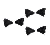 COLLBATH 3 Pz clip dell'orecchio animale fermagli per da ragazza Mollette per bambini forcina per costume da festa copricapo da festa fermaglio per in peluche flanella Black
