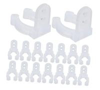 COLLBATH 30 Pezzi Clip Montaggio Luci LED per Strisce Neon Flessibili Supporto Fissaggio Resistente per Luci Stringa Natale e Decorazioni Outdoor