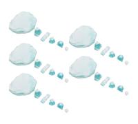 COLLBATH 30 Pezzi Ghiaccio Artificiale Realistico in Resina | Cubetti, Blocchi e Frammenti in Miniatura, Effetto Invernale Vivido, per Scenari e Decorazioni Feste