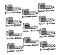 COLLBATH 30 Pezzi Supporto per Asta Appendiabiti in Metallo con Viti Incluse Staffe Resistenti per Tubo Armadio Montaggio Facile per Bastone Appendere Vestiti