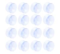 COLLBATH 30 Pezzi Ventose Bifacciali Trasparenti da 20 MM in PVC, Cuscinetti Antiscivolo per Tavoli in Vetro, Distanziatori Protettivi Invisibili per Piani Tavolo, Installazione Rapida e