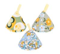 COLLBATH 3pezzi Coprimanico Per Coperchio Di Pentola Protezione Termica Per Pomelli Di Pentole Manicotti Triangolari Resistenti Al Calore Accessori Da Cucina Riutilizzabili