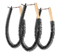 COLLBATH 3pezzi Pennelli Per Pulizia Radiatori e Asciugatrici Spazzola Flessibile Con Manico Legno Per Rimuovere Polvere e Lint Da Angoli Difficili Da Raggiungere