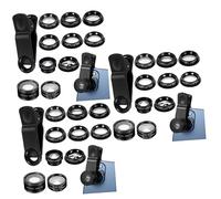 COLLBATH 3sets Kit Per Smartphone Macro e Compatibile La Maggior Parte Dei Cellulari Per Professionali e Include Cpl Fisheye e Accessori