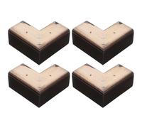 COLLBATH 4 gambe per mobili in legno - Piedini di supporto per armadi e divani - Gambe in legno a tassello per tavolo da cucina, mobile TV o cassettiera, facili da installare, 4 x 1,9 pollici