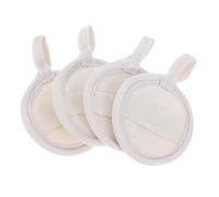 COLLBATH 4 Pezzi Esfolianti in Luffa Naturale per e Corpo Scrub Profonda Rimuovi Punti Neri e Controllo Olio Pulizia Quotidiana Donna e Adatti per Bagno e Spa