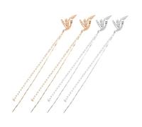 COLLBATH 4 Pezzi Fermaglio Per L'orecchio Con Nappa Costume Accessori Polsini Delle Orecchie Delle Fate Non Piercing Dichiarazione Pensione Rame