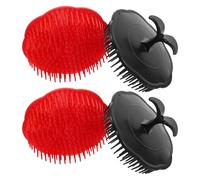 COLLBATH 4 pezzi in Plastica Durevole con Setole Morbide per Esfoliazione Delicata e Pulizia Profonda Pettine Manuale per Shampoo e Doccia per Uso Domestico e Saloni