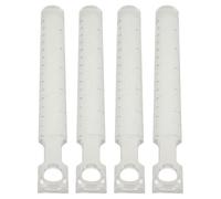 COLLBATH 4 Pezzi Righelli Multifunzionali Trasparenti con Lente d Ingrandimento Righello da Ingegneria Tascabile per Disegno Scala Architettonica Chiara e Misurazioni di Precisione per