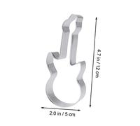 COLLBATH 4 pezzi Taglierine per Biscotti in Acciaio Forma Chitarra Stampi per Pasta Frolla e Fondente Utensili da Cucina per Dolci e Decorazioni Facili da Pulire e Riutilizzabili
