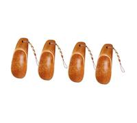 COLLBATH 4 Pz Calzascarpe in Legno Massello Corno Di Scarpe Pigre Manico Del Cucchiaio Da Scarpe Mini Palline Inserti Per Stivali Da Uomo Utile Bastoncino Per Calzascarpe Scarpa Di Legno