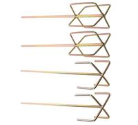 COLLBATH 4Pz Aste Miscelatore Cemento in Acciaio Resistenti per Trapano Elettrico, Pale Lisce Anti-Graffio per Mescolare Vernice, Stucco, Malta, Utilizzo Professionale e Versatile