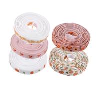 COLLBATH 5 Grosgrain Autunnale per Festa del Ringraziamento con Zucche e Foglie d Acero Decorativo in Poliestere per Confezioni Scrapbooking e Artigianato Uso ed