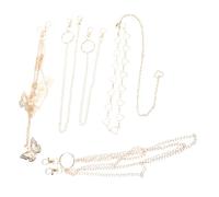 COLLBATH 5 Pezzi Catena per Corpo a Strati Farfalla Dorata, Set da 5 Pezzi di Gioielli Decorativi per la Vita, Accessori Moda Estivi Donna per Festival, Costume da Bagno e Party