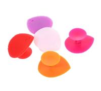COLLBATH 5 Pezzi Spazzola Da Bagno in Silicone Multifunzionale A Forma Di Cuore Per Ragazzo Ragazza Massaggio E Pulizia Del Viso Design Appeso