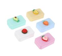COLLBATH 5pezzi Scatole Per Lenti Impermeabili Plastica Portatili e Colorate Per La Degli Occhi Con Specchio e Pinzette Per La Conservazione Delle Lenti Contatto