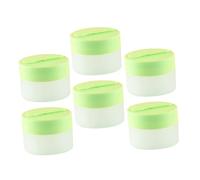 COLLBATH 6 Pezzi Barattoli Vuoti Cosmetici in Plastica con Magnetico Vasetti Refill per Ombretto Balsamo con Sostituibile Design Ergonomico Opaco